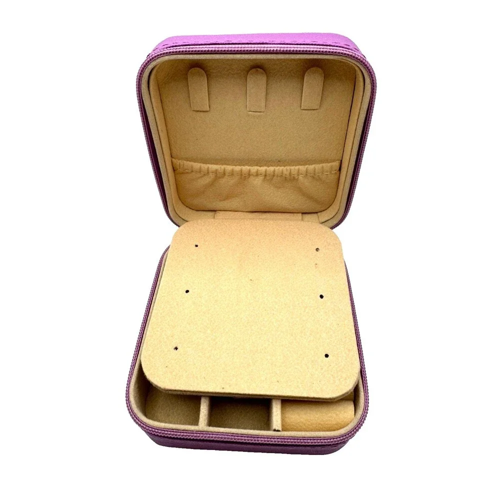 Vanity Jewlery Box Violet/Purple Mini Women's Fashion Beauty Travel Size Tour